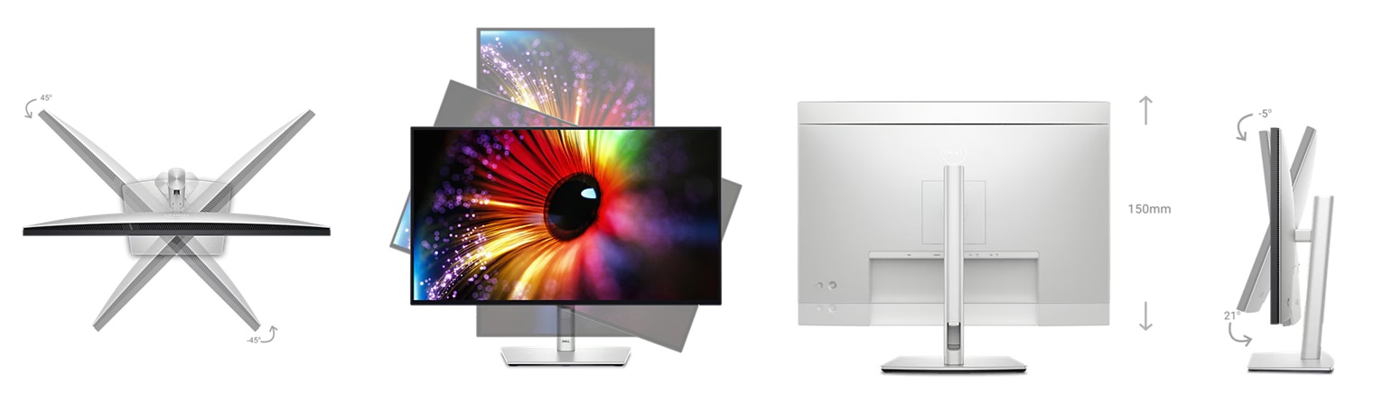Dell U2724D 2560x1440 120Hz 5ms HDMI DP Type-C IPS Black Hub